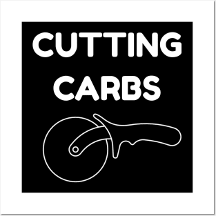 Funny Diet T-Shirt | Cutting Carbs Pizza Cutter Gift Posters and Art